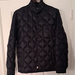 Marine Layer Men's Dark Quilted Puffer Jacket